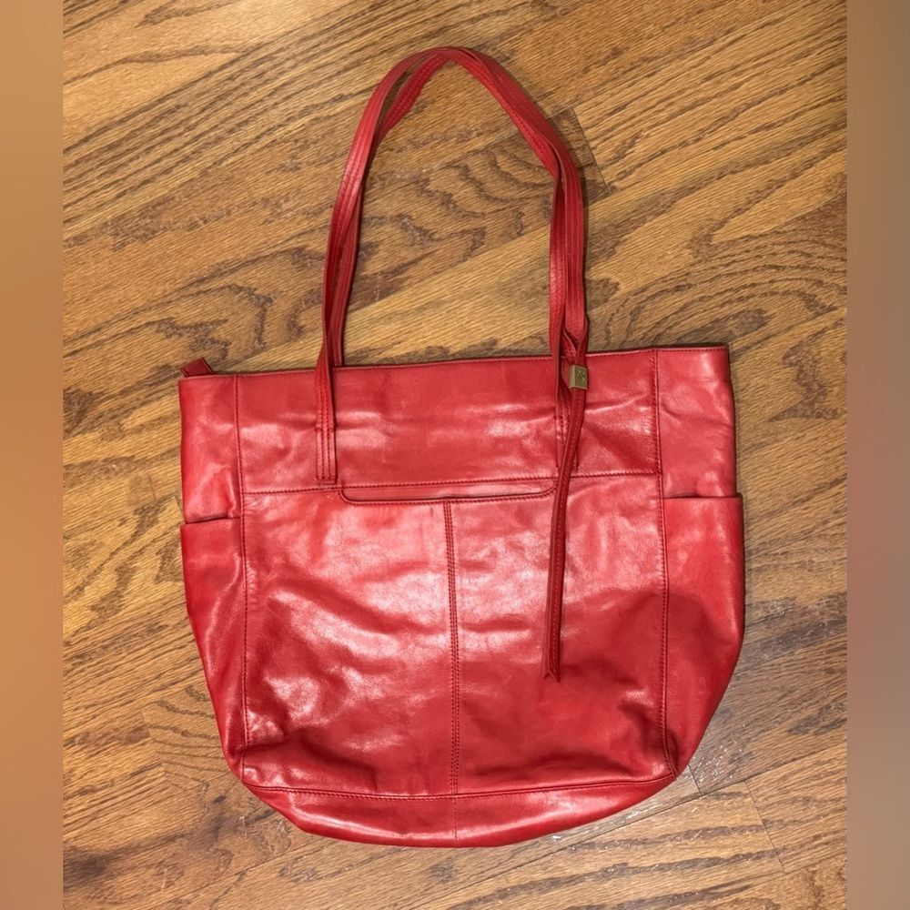 EUC Hobo International Noble Leather Tote Bag Brick Red